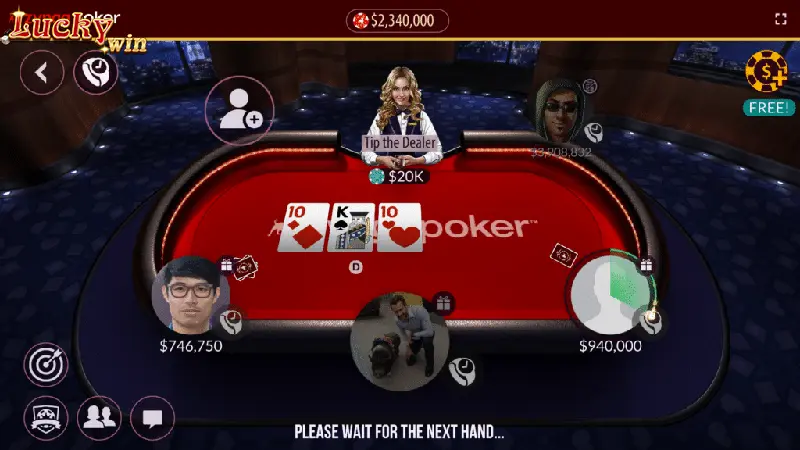 Có 4 vòng cược diễn ra trong game bài Poker